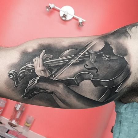 Tattoos - Violin Tattoo - 113714
