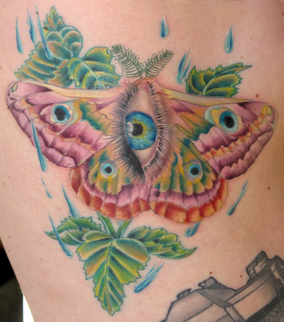 Butterfly Eye Tattoo by Melissa Fusco TattooNOW