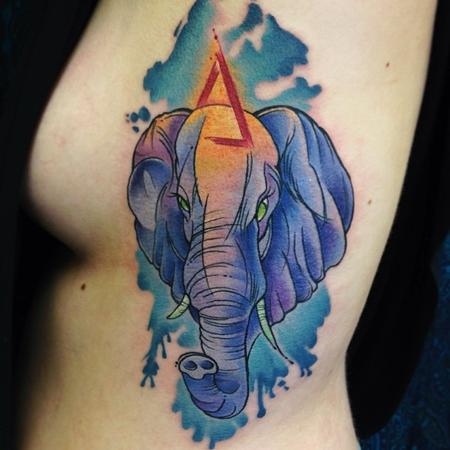 Tattoos - Elephant sketchy  - 78686