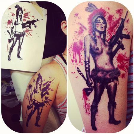 Tattoos - Camanche Warrior Woman - 64709