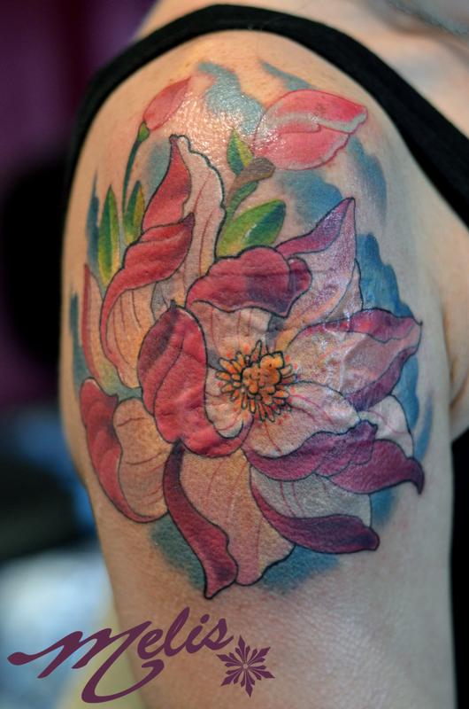 Magnolia Flower Laser Burn Cover Up By Melissa Fusco Tattoonow Magnolia Flower Laser Burn Cover Up By Melissa Fusco Tattoonow