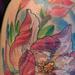 Tattoos - Magnolia flower, laser burn cover up - 75724
