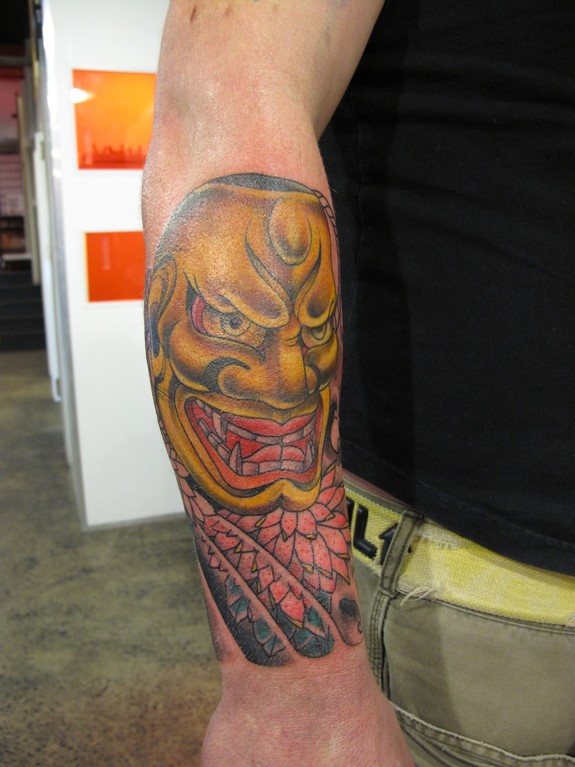 Asian Mask tattoo by Miss Orange: TattooNOW
