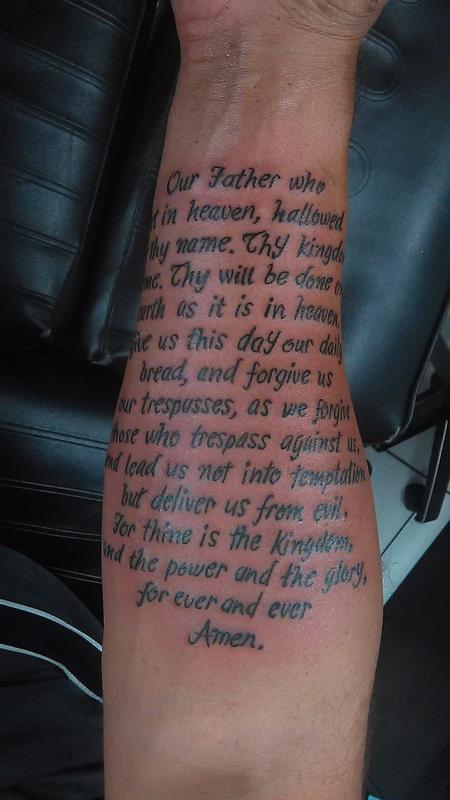 Tattoos - Lord's Prayer - 132930