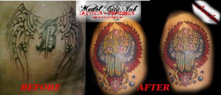 Andre P - Egyptian Scarab beetle full color cover up