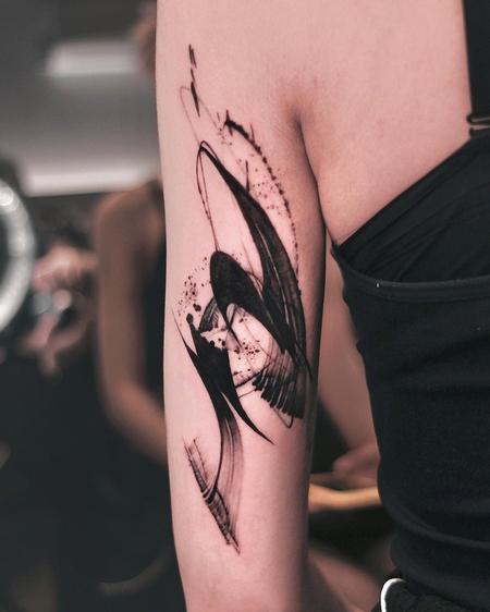 Who is Ryu - Abstract coverup tattoo