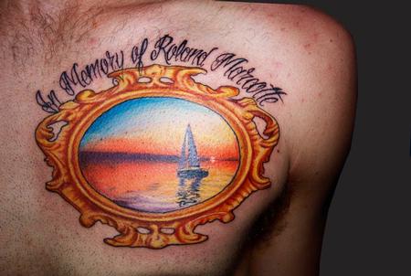 Tattoos - memorial color tattoo - 72536