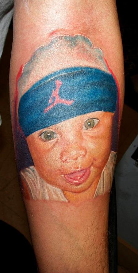 Tattoos - baby color tattoo portrait - 72631