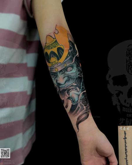 Tattoos - Asian Demon Tattoo - 140180