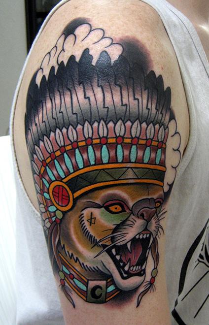 mountain lion savage tattoo by Jonathan Montalvo: TattooNOW mountain lion savage tattoo by Jonathan Montalvo: TattooNOW
