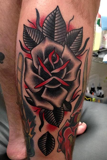 Jonathan Montalvo - black rose tattoo
