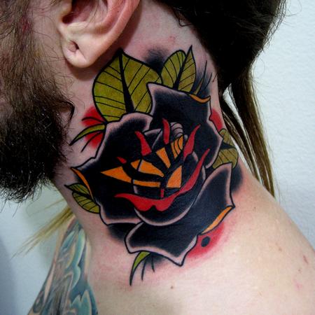 Tattoos - black rose tattoo - 75673