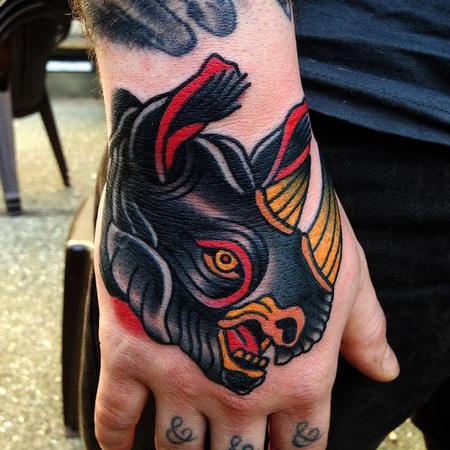 Tattoos - black rhino tattoo - 89802