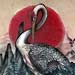 Tattoos - Crane on Back - 29420