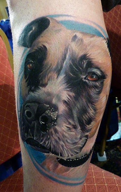 Tattoos - Dog Portrait Tattoo - 62633