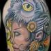Tattoos - Mother Nature with Owl Head - 62720