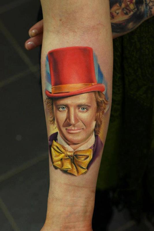 Willy Wonka by John Anderton TattooNOW