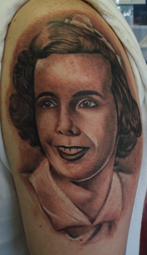 Tattoos - Grandmother portrait - 31888