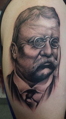 Theodore Roosevelt by Jamie Cross: TattooNOW