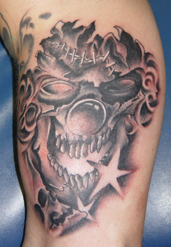 Tattoos - CRAZY CLOWN - 11454