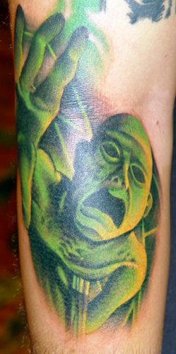 Tattoos - Scary Green Guy - 16182