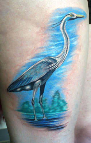 Tattoos - Great Blue Heron - 29215