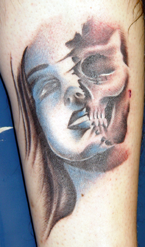 Tattoos - facefull  of death - 15378