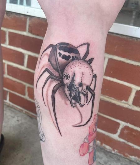 Tattoos - Doll Head Spider  - 145369