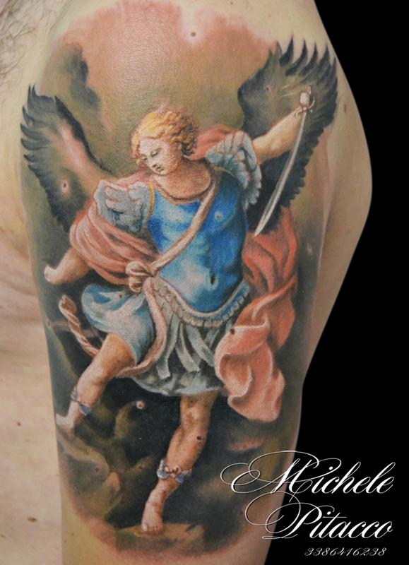 Prototypic Ajin Tattoo San Miguel Arcangel Tattoo  Ajin Demi Human Ibm HD  Png Download  1200x19424878540  PngFind