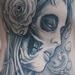 Tattoos - Day of the Dead and Roses rib tattoo - 67213