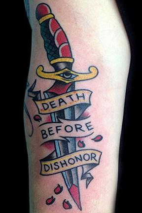 40 Death Before Dishonor Tattoo Designs For Men  Manly Ink Ideas