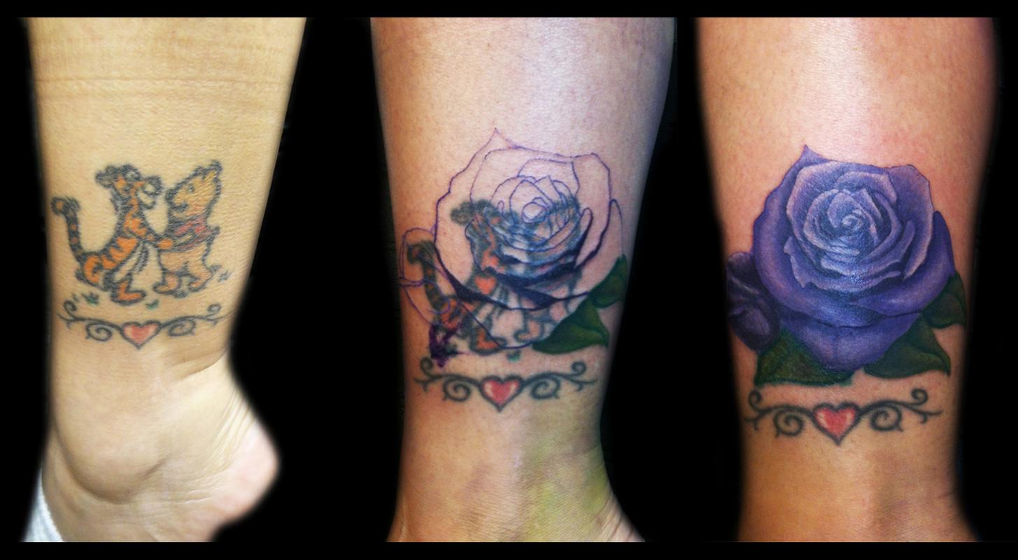 Rose Coverup by Ricky Borchert: TattooNOW