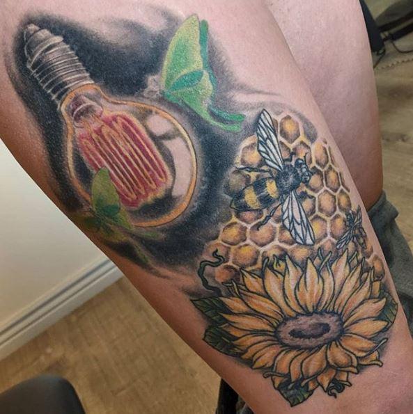 Bonnie Seeley Moths and Bees by Bonnie Seeley TattooNOW