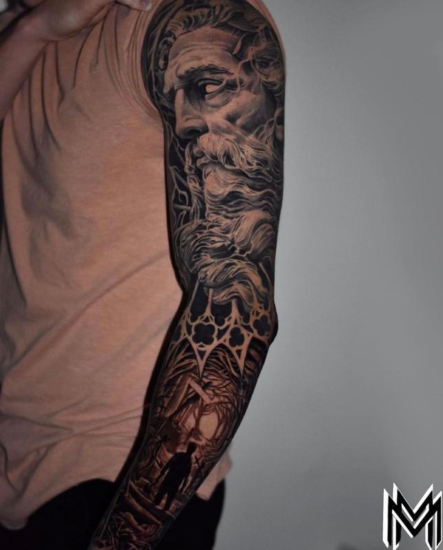 Greek God Statues Tattoos | Ace Tattooz