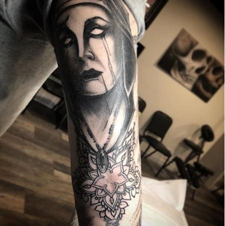 Tattoos - Billy Williams Nun and Mandala - 138757
