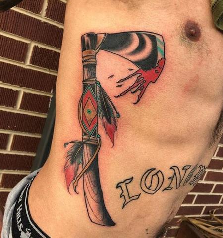 Tattoos - Billy Williams Tomahawk tattoo - 137993