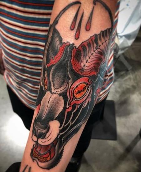 Tattoos - Billy Williams Demon Goat Tattoo - 137994