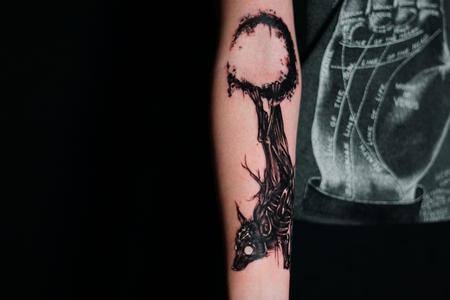 Tattoos - Al Perez Lunar Bat - 142521