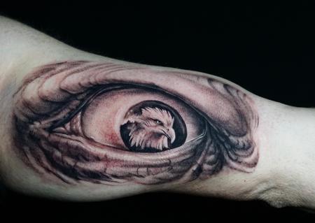 Tattoos - Oak Adams Eagle Eye - 142537
