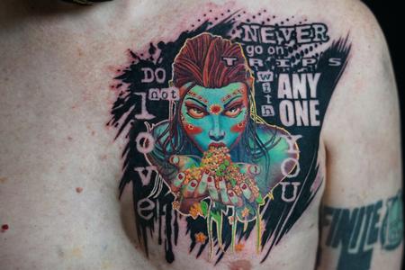 Tattoos - Walt Watts Spooky Lady  - 142547