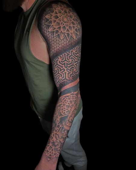 Tattoos - geometric sleeve - 145353