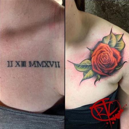 Tattoos - Ryan Cumberledge Rose Coverup - 139478