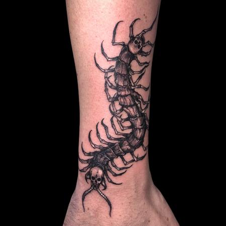 Tattoos - Brennan Walker Centipede Tattoo - 143584