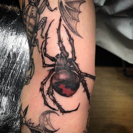 Tattoos - Brennan Walker Black Widow Tattoo - 143580