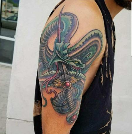 Tattoos - Snake and Sword Tattoo - 134545