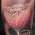 Tattoos - black and grey flower - 108503