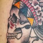 Tattoos - Injun skull - 140322