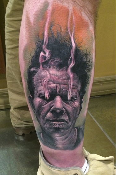 Tom Waits on fire by Picasso Dular: TattooNOW