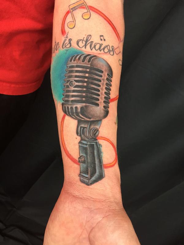 old microphone by Pineapple : TattooNOW