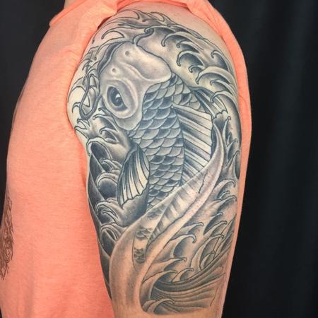 Tattoos - Koi fish arm - 106824